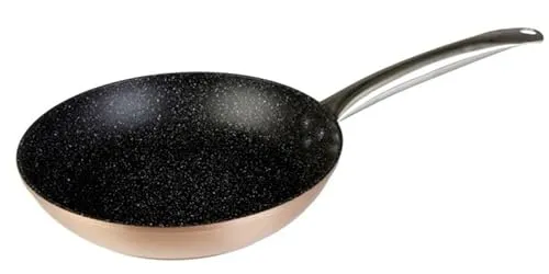 wecook Induktion-Bratpfanne, geschmiedetes Aluminium, schwarz/kupfer, 20 cm