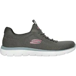 Skechers Summits Summer Blush Slipper Grau EU 36 - Babysneakers mit Memory Foam für optimalen Komfort, rutschhemmender Laufsohle und veganem Obermaterial – ideal für kleine Füße und mühelosen Style!