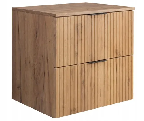 Waschbeckunterschrank Eiche 60 cm Badezimmerschrank Badezimmermöbel Badmöbel