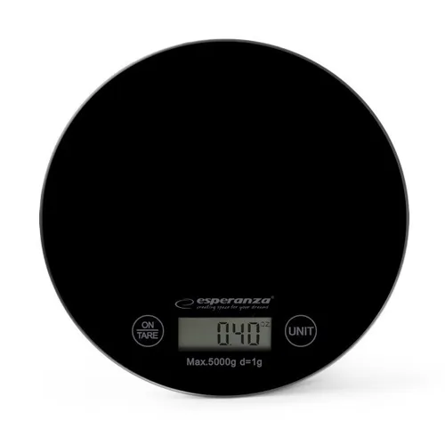 Esperanza EKS003K Küchenwaage Schwarz Arbeitsfläche Rund Elektroni 5901299914199