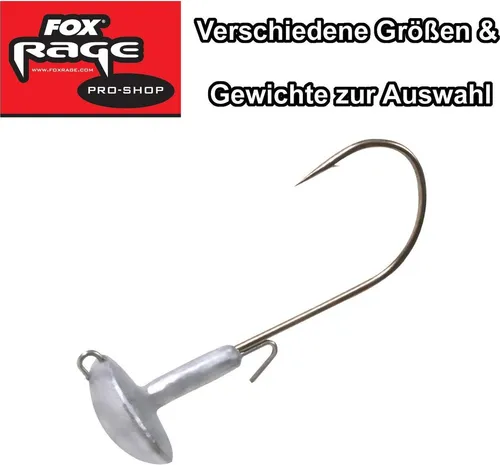 Fox Rage Jigköpfe Standup Lipstick Jigs Jighaken, Größe:20g / Gr. 4/0