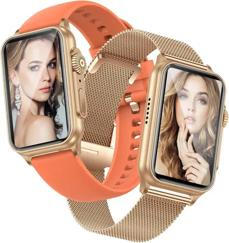 Ruopoem Damen Smartwatch mit Telefonfunktion Fitness Uhr IP68 Wasserdicht