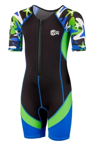 Beco-Sealife SUP-Board Neoprenanzug - Neoprenanzug in Blau-Grün für Schwimmbäder und den privaten Gebrauch, ideal für optimale Bewegungsfreiheit und Komfort beim Wasserport.