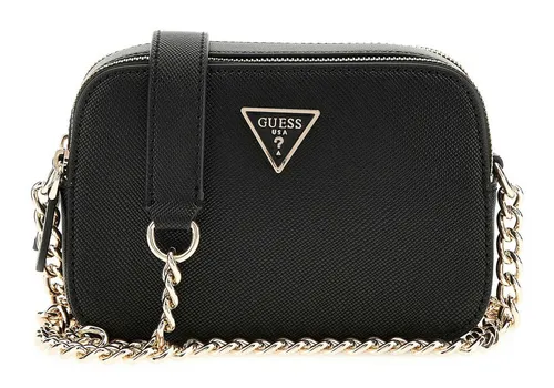Guess Umhängetasche Crossbody Camera Bag schwarz - Stylische Handtasche aus 100% Polyurethan mit praktischem Zipper und verstellbarem Schulterriemen (130 cm) - ideal für jeden Anlass.