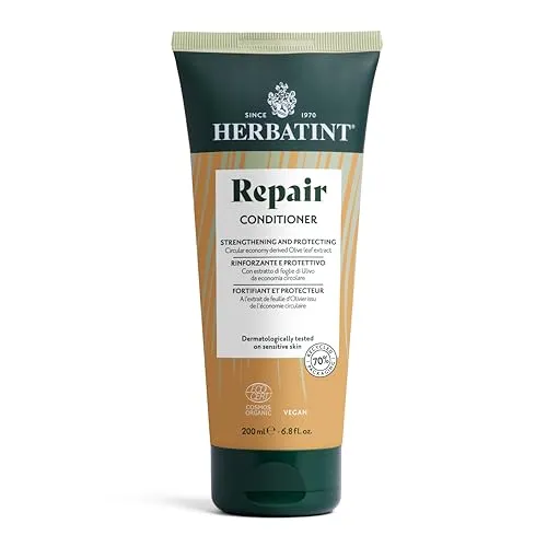 Herbatint Repair Conditioner, Bio-Haarreparatur-Spülung – 200 ml | Nährt und repariert gestresstes, trockenes und geschädigtes Haar, 99% natürliche Inhaltsstoffe, mit Moringa, Oliven & Jojoba-Extrakt