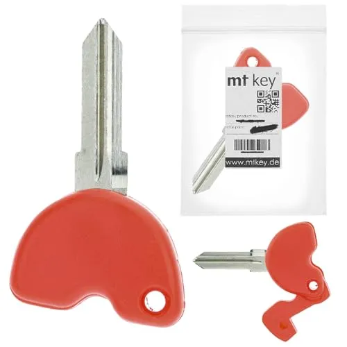 MT KEY Ersatz Schlüssel Rohling GT15R kompatibel mit Piaggio Beverly Fly Liberty AB03