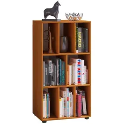 Standregal Wotino - Holzfarben, 8 Fächer - Praktisches Standregal in Holzfarben mit 8 Fächern für optimalen Stauraum. Pflegeleichte Oberfläche und modernes Design machen es ideal für jedes Zuhause.