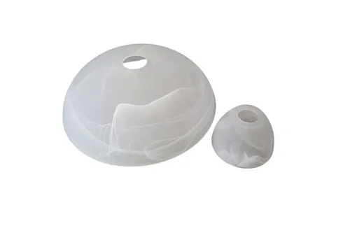 Lichthandel Hoch Lampenschirm Set E14-E27 - Lampenschirme für E27 und E14 Fassungen, inklusive Adapterringe. Alabasterfarbig, ideal für individuelle Lichtgestaltung in jedem Raum.