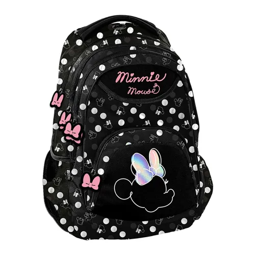 Paso Minnie Schulrucksack - Ranzen, Taschen & Rucksäcke mit verstellbaren Trägern und Reflektoren für extra Sicherheit, ideal für Schule und Freizeit.