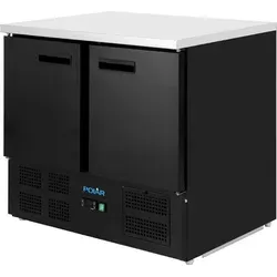 Polar G-Series Doppel Tür Kühlschrank Theke Schwarz 257Ltr von Polar