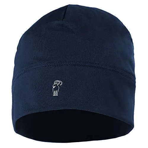 ALPIDEX Running Mütze Sportmütze Laufmütze Damen Herren Funktionsmütze One Size Thermo Kopfbedeckung Radfahren Winddicht Atmungsaktiv Skull Cap Fahrrad Unterziehmütze Unisex, Farbe:Dark Blue