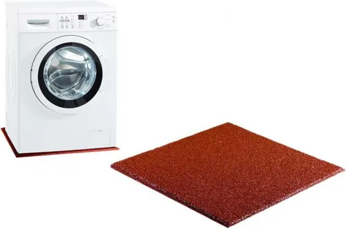 Waschmaschinenunterlage - Antivibrationsmatte - Antirutschmatte rotbraun