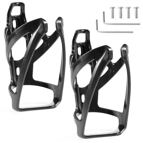 Elalove Flaschenhalter Fahrrad Carbon-Optik – 2er Pack, Leicht & Stabil für MTB/Rennrad/Citybike – Inkl. Montagezubehör für Erwachsene und Kinder