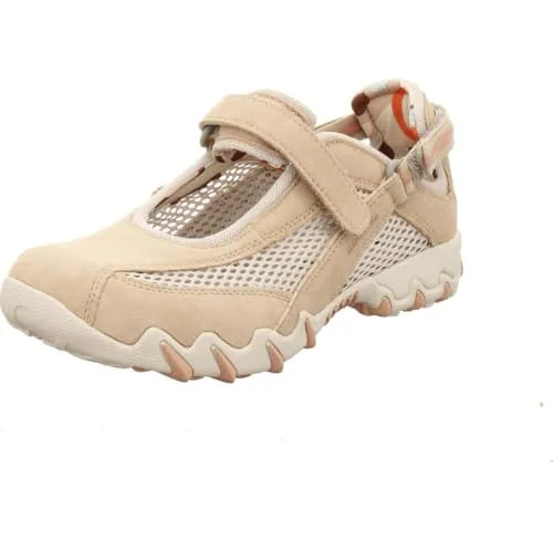 Allrounder Niro Damen Outdoorschuhe 4,5 sahara/nimbus cloud - Laufschuhe mit innovativem SCHOCKABSORBER für maximalen Komfort, hervorragendem Grip und perfekter Passform dank Klettverschluss – ideal für Alltag und Outdoor-Aktivitäten.