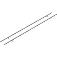 vidaXL Schrankgriff 2er Set Silber 900 mm aus Edelstahl - Elegante Schrankgriffe aus robustem Edelstahl für drinnen und draußen. Die polierte Oberfläche sorgt für einen stilvollen Look und schützt vor Abnutzung. Ideal für Küchen, Bäder und Gartenmöbel.