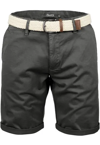 REPUBLIX Chinoshorts GAEL Herren Bermuda Short Hose Regular Fit - Hochwertige Chinoshorts aus pflegeleichtem Material-Mix, ideal für Freizeit und Alltag. Inklusive Gürtel für den perfekten Sitz. Farbe: Anthrazit, Größe: W31.