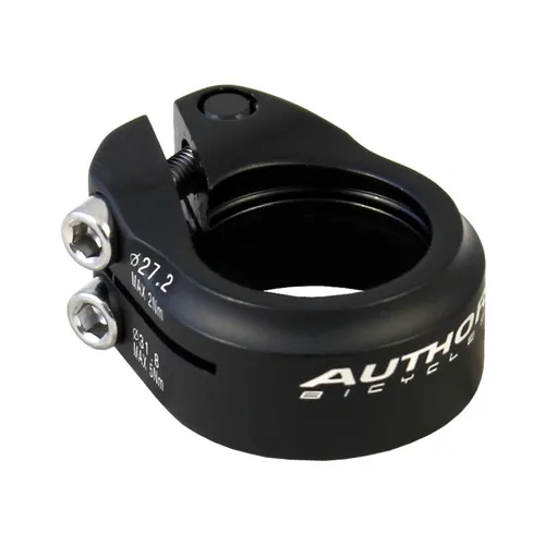 Sattelklemme Fahrrad Sattelstützklemme Doppel 27,2 / 31,8mm Author Alu schwarz