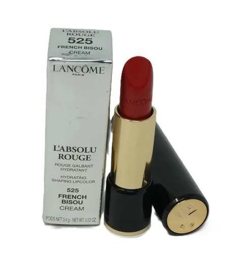 Lancôme L'Absolu Rouge Cream 525 French Kiss Lippenstift - Lippenstift in glänzender, cremiger Textur für unwiderstehliche Lippen. Ideal für moderne Weiblichkeit mit facettenreichen Nuancen.