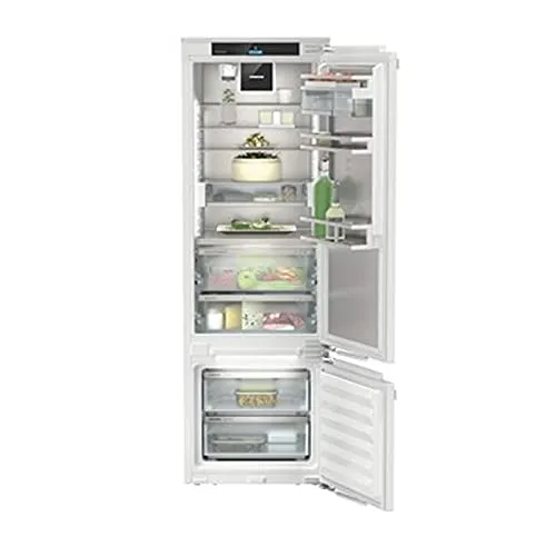 LIEBHERR EB-Kühl-Gefrierkombination ICBdi5182-20, 256 Liter, Weiß, Edelstahl, Rechts, Standardtiefe, Freistehend, Automatisch, Kompressor, 128 Liter Kühlraum