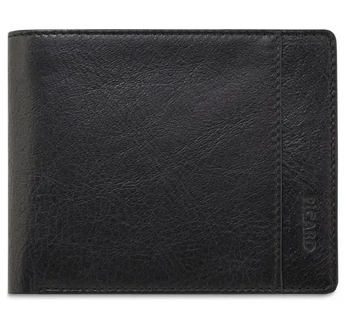 Picard Herren Buddy 1 Münzbörse Schwarz - Herren-Geldbörse aus geöltem Büffelleder, handgemacht mit 2 Fächern für Geldscheine und Belege – ideal für den Alltag.