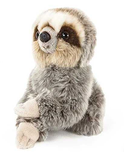 Teddys Rothenburg Kuscheltier Faultierbaby sitzend grau 18 cm Plüschfaultier