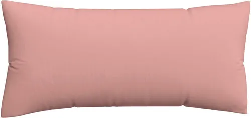 schlafgut Woven Satin Kissenbezug 40 x 80 cm Purple Mid Uni in pink von Schlafgut