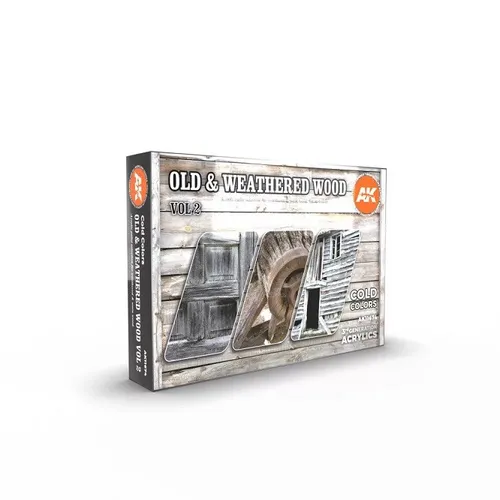 AK Interactive AK11674 - Old & Weathered Wood Vol2 6x17ml - Neu
