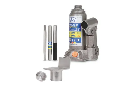 alca Wagenheber Hydraulischer Wagenheber 2t mit L-Adapter – 158–308 mm Hubhöhe, max. Hubhöhe: 30.8 cm, Set, 2-tlg., inkl. L-Adapter