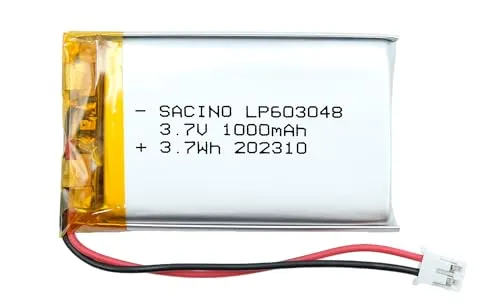 EFASO 3,7 V 1000 mAh 603048 wiederaufladbarer Lithium-Polymer-Akku, Ersatzakku für DIY-Elektronikprodukte, Mobiler Energiespeicher