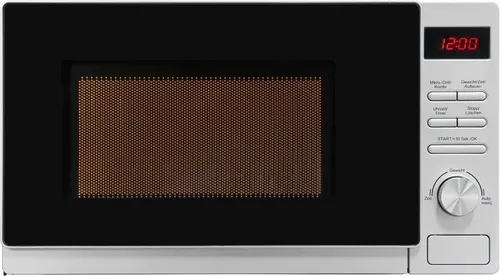 Exuqisit MW 2070-3 GDI Mikrowelle - Mikrowelle mit Grillfunktion, 20 L Kapazität, 1050 W Leistung und 5 Programme für vielseitiges Kochen und Aufwärmen.