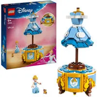 LEGO DISNEY Cinderellas Kleid 43266 – Magisches Bauset - Spielzeug für Fans ab 9 Jahren, feiert Cinderellas 75-jähriges Jubiläum mit einem kreativen Kleid, Kleiderständer und Überraschungen. Fördert Modedesign und kreatives Spielen!