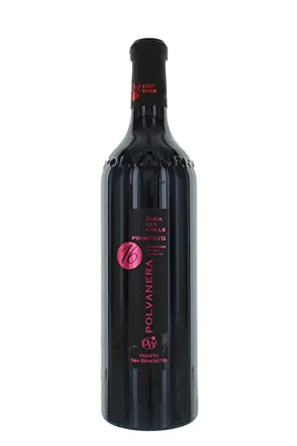 Primitivo Gioia del Colle DOC 2021, Cantine Polvanera - Rotwein mit komplexen Aromen von Maulbeeren und Kirschen, elegant strukturiert und mit langem Abgang – ein faszinierendes Geschmackserlebnis aus Apulien.