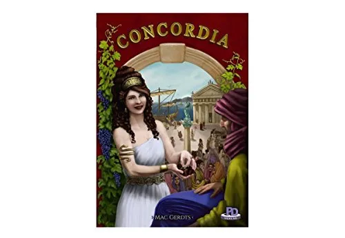 PD-Verlag 9708 - Concordia Gesellschaftsspiel - Strategisches Brettspiel für 2-5 Spieler ab 12 Jahren mit kurzen Regeln und tiefgründigem Gameplay. Inkl. Broschüre über das Römische Reich, ideal für Spielabende!