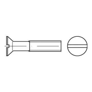 DIN 963 Senkkopfschraube M6x20 aus Messing vernickelt, 200 Stück - Maschinenschrauben aus galvanisch vernickeltem Messing, ideal für korrosionsbeständige Anwendungen und langlebige Verbindungen.