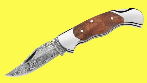 MAGNUM by BÖKER Taschenmesser Damascus Duke - Taschenmesser mit hochwertiger Damastklinge, ideal für Outdoor-Abenteuer und handwerkliche Arbeiten.