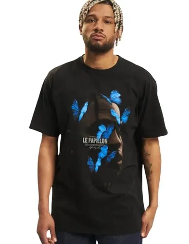Mister Tee Herren T-Shirt Le Papillon Oversize Tee Black XL - Stylisches Oversize T-Shirt für Herren, ideal für einen lässigen Look und höchsten Tragekomfort.