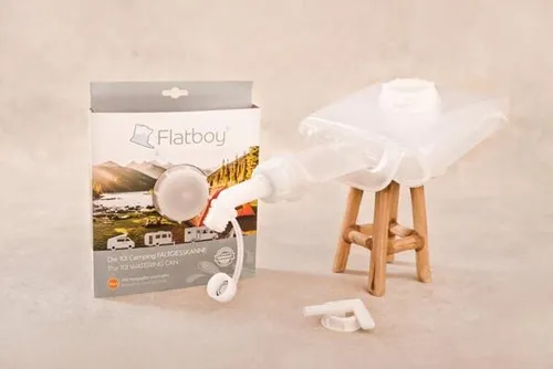 Flatboy 10 Liter Faltbarer Wasserbehälter mit Auslauf und Wasserhahn - Wasserbehälter & -kanister, faltbar und ideal für Camping oder Outdoor-Aktivitäten, Made in Germany für höchste Qualität