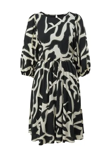 Comma Midikleid schwarz 38 in schwarz von comma,