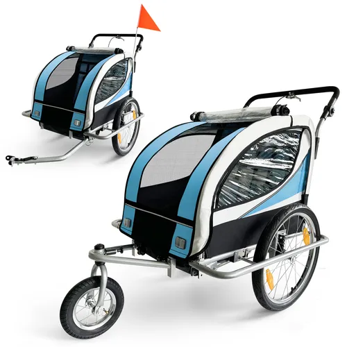 SAMAX 360° drehbarer Fahrradanhänger 2in1 Jogger