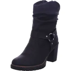 Rieker Damen Stiefelette Slipper gefüttert schwarz 42 - Schwarz - 42