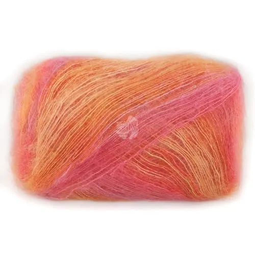 Produktbild LANA GROSSA Cottonhair | Feines Lace-Garn aus Superkid Mohair mit Baumwolle | Handstrickgarn aus 70% Mohair (Superkid) & 30% Baumewolle| 50g Wolle zum Stricken & Häkeln | 450m Garn FB 101