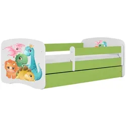 Raumhirsch Furniture Kinderbett Dino, Grün, 90x180 cm - Kinderzimmermöbel mit abnehmbarer Schutzschiene für maximale Sicherheit und geräumiger Schublade für praktischen Stauraum. Hochwertige Verarbeitung für langlebigen Komfort.