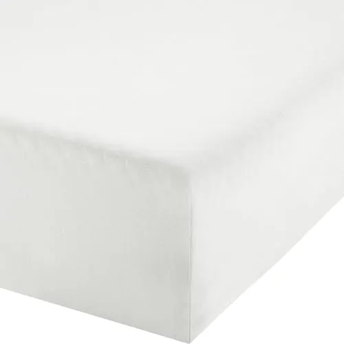 Erwin Müller Boxspringbett-Spannbettlaken Freising - weiß, Größe 90x190 cm - 100x220 cm - Erwin Müller Boxspring-Spannbettlaken aus Elasthan-Jersey-Stretch für perfekten Sitz und hohen Schlafkomfort. Mit Rundumgummi, bügelfrei und antipilling ausgestattet. Ideal für Matratzen bis 35 cm Höhe.