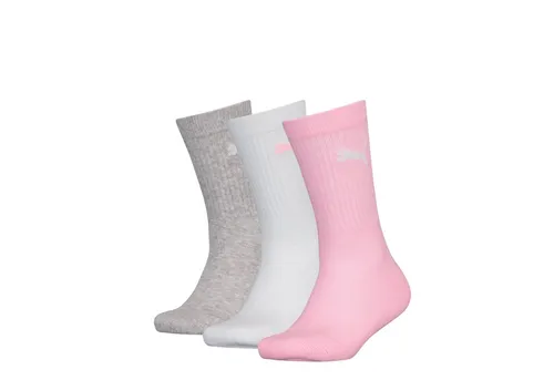 PUMA Socken PUMA KIDS CREW SOCK 3P (3-Paar, 3 Paar) Junior mit klassischer Rippe