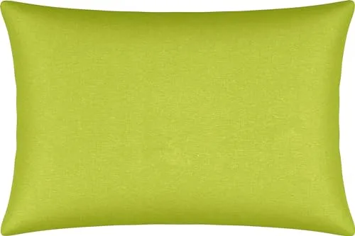 Erwin Müller Kissenbezug, Kissenhülle Single-Jersey Murnau - apfelgrün Größe 40x60 cm - bügelfrei, strapazierstark, elastisch, mit Reißverschluss