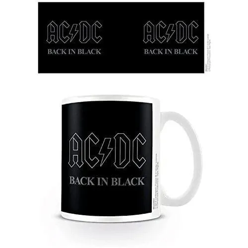 AC/DC - Back In Black - Tasse / Coffee Mug / Kaffeebecher - Neu