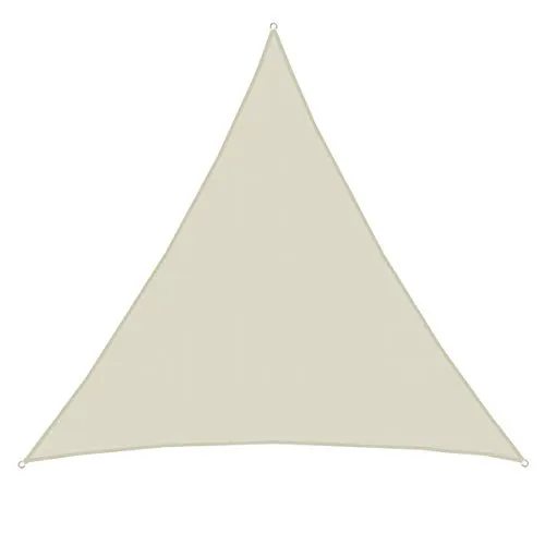 AMANKA 98% UV Schutz Sonnensegel Dreieckig 7x7x7m - Sonnenschutz für Balkon und Garten, 98% UV-Schutz und wasserabweisend. Ideal als Wind- und Regenschutz, reißfest und strapazierfähig für optimale Sicherheit beim Spielen und Entspannen.