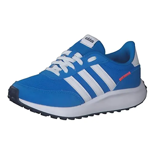 Adidas Run 70s K Sneaker, Blue Rush/FTWR White/Turbo, 38 2/3 EU