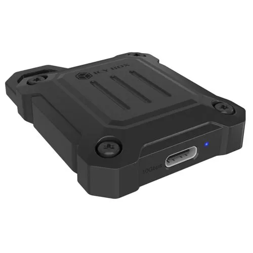 IcyBox NVMe M.2 10Gbps USB3.2 GEN2 Type-C Adapter - Hochgeschwindigkeits-Adapter für NVMe M.2 SSDs, unterstützt bis zu 10Gbps, ideal für schnelle Datenübertragungen und zuverlässigen Speicherzugriff.