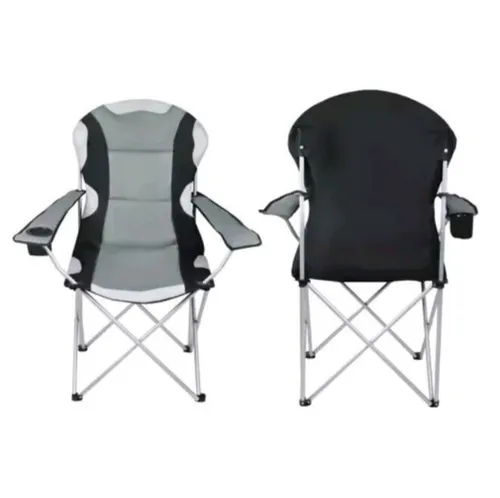 Campingstuhl Klappbar mit Getränkehalter 23674 - Camping-Möbel für Angler und Outdoor-Fans, faltbar und leicht, inklusive Getränkehalter für optimalen Komfort beim Entspannen.